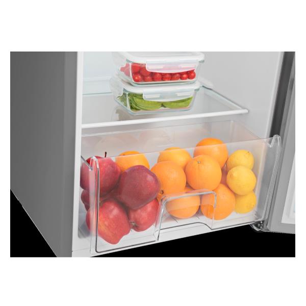 Hisense RR220D4BDE - Frigorifero con scompartimento freezer - larghezza: 51.5 cm - prof. 51.4 cm - altezza: 126.5 cm - 165 litri - Classe E - grigio