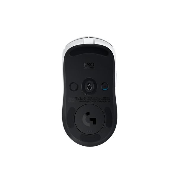 Logitech G PRO 2 - Mouse - da gaming - per destrorsi e per sinistrorsi - ottica - 8 pulsanti - senza fili, cablato - 2.4 GHz, USB - ricevitore USB Logitech LIGHTSPEED - bianco