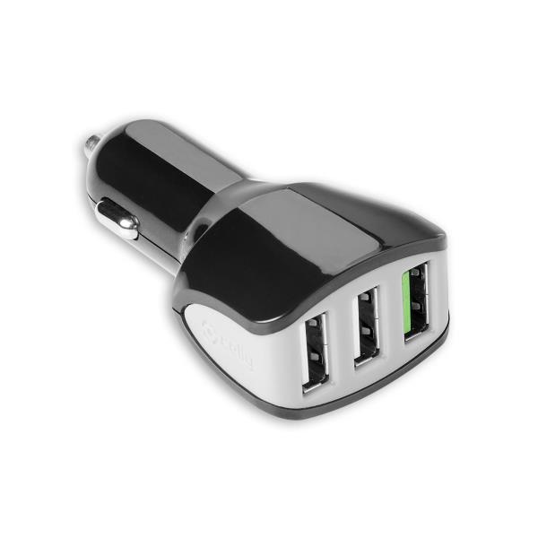 Celly - CC3USBTURBO - 3 USB-A Car Charger …