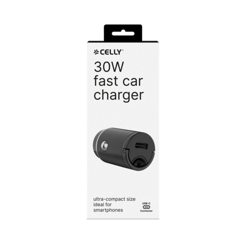 Celly - CCMINIUSBC - USB-C Mini Car Charger 30W Pro Power