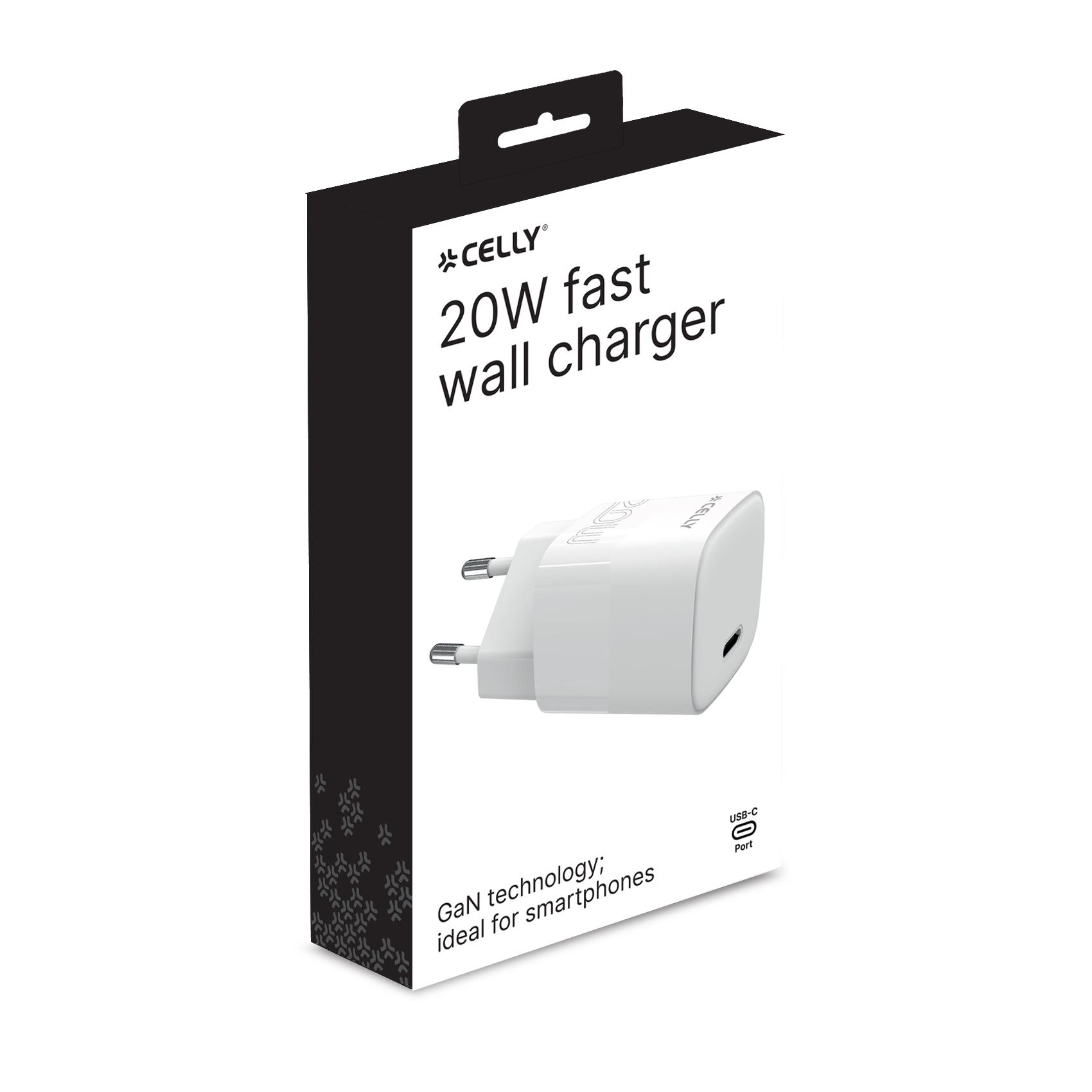 Celly - TC1USBC20WEVO - USB-C Wall Charger 20W EVO PRO POWER