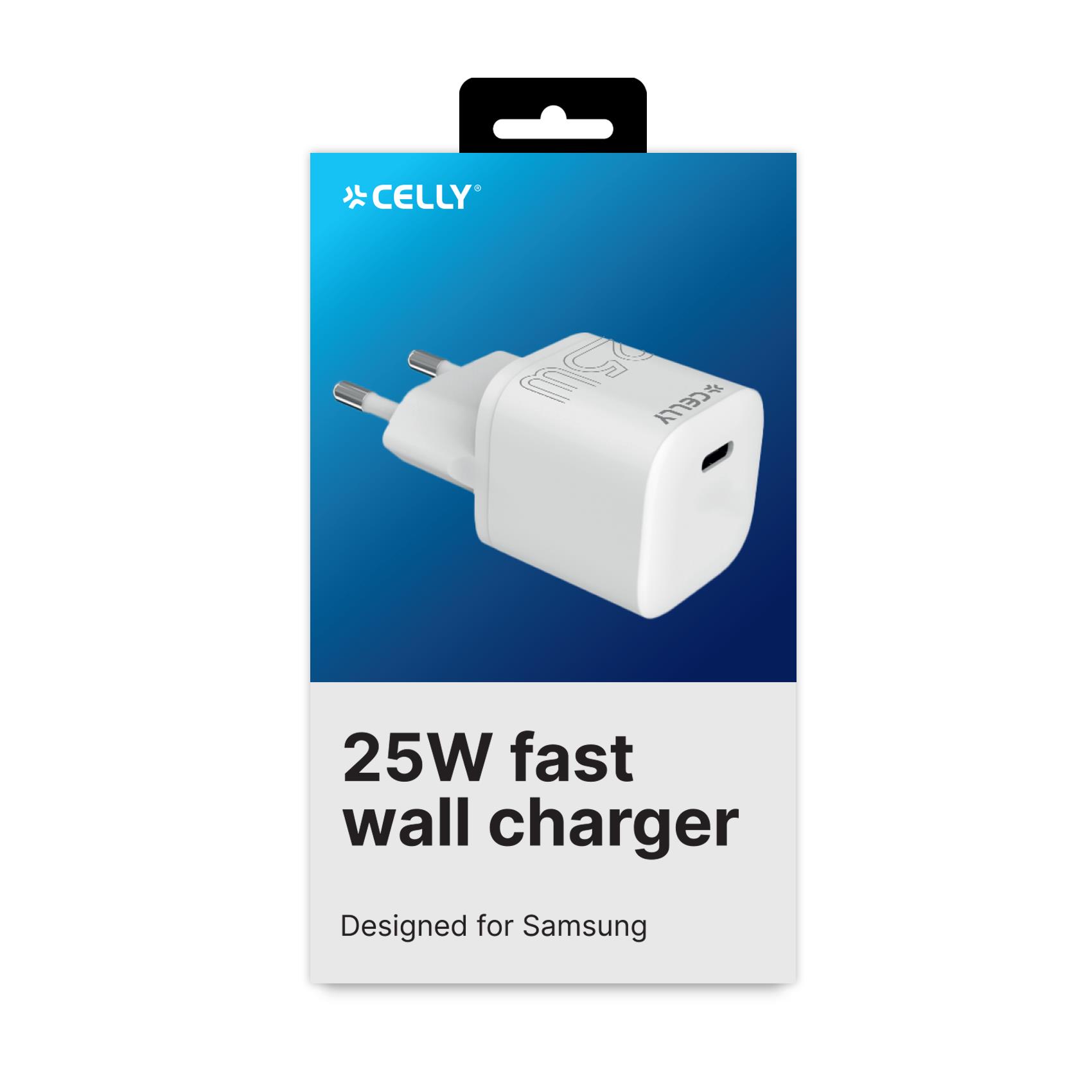 Celly - UCTC1USBC25W - Ultra Compact Wall Charger …