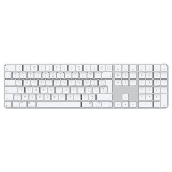 Apple Magic Keyboard with Touch ID and Numeric Keypad - Tastiera - USB-C - senza fili - Bluetooth - QWERTY - italiana - white keys