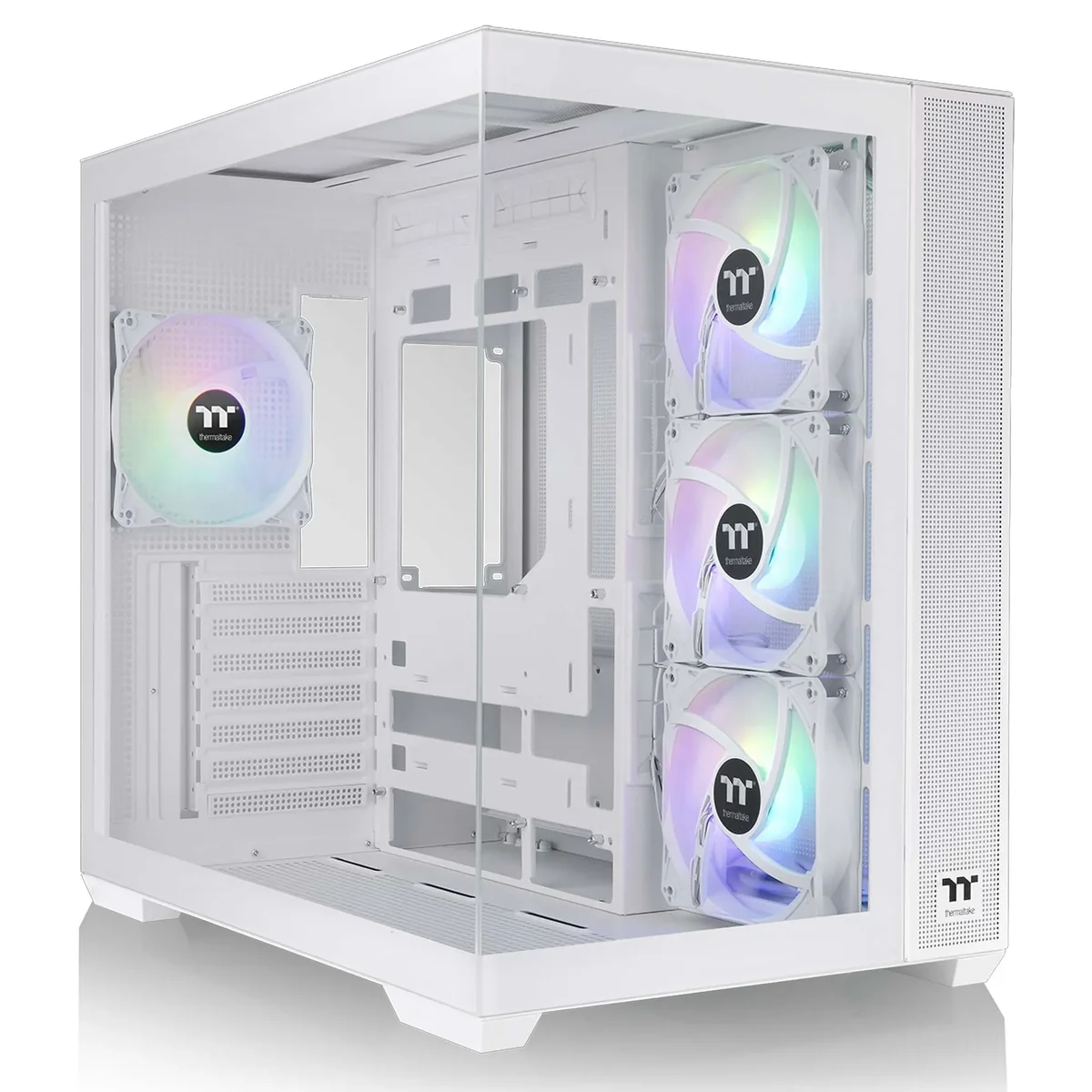 Thermaltake View 380 TG ARGB Snow Mid Tower …