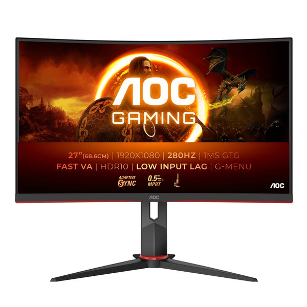 AOC Monitor curvo FHD da 27”, 240 Hz