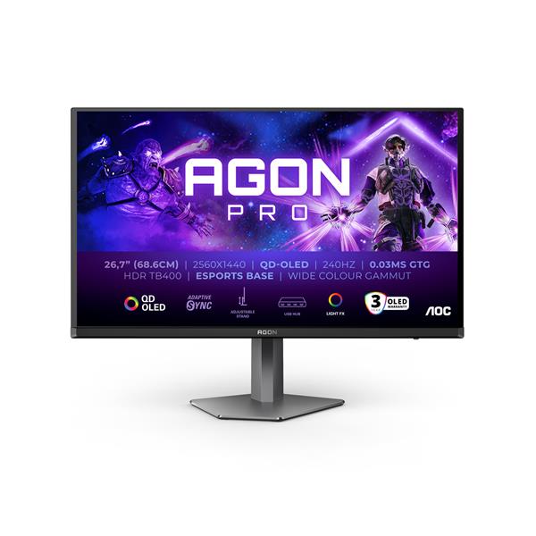 AOC Screen size (inch) 26.7, Panel resolution 2560x1440, …