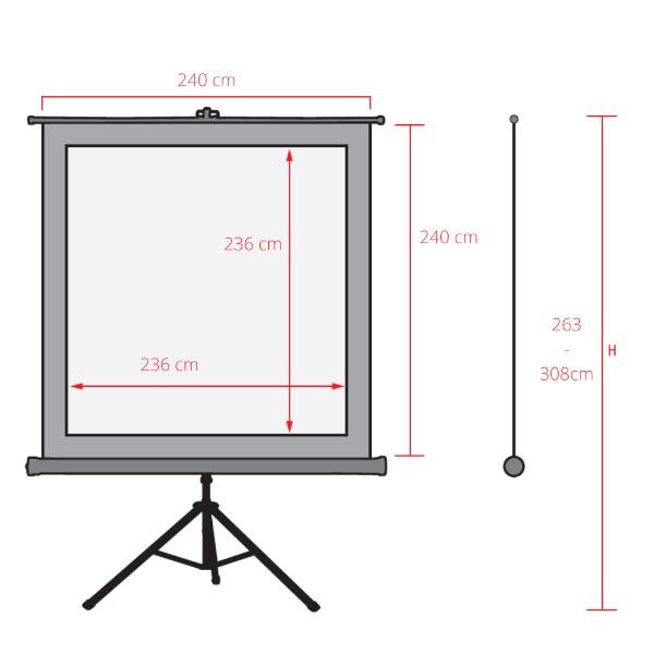 Sopar telo videoproiettore- New Junior 240x240