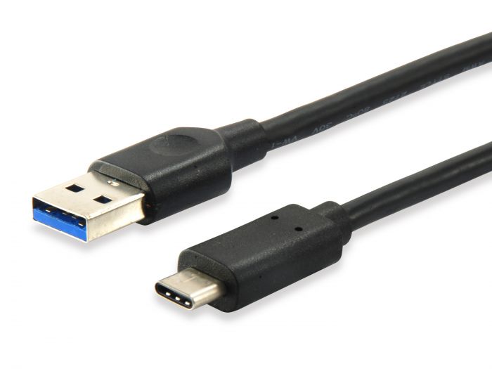Equip - Cavo USB - USB Tipo A (M) a USB-C (M) - USB 3.1 - 1 m - stampato - nero