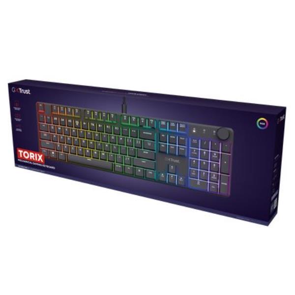 Trust GXT 866 TORIX TASTIERA MECCANICA DA GAMING PREMIUM CON ILLUMINAZIONE RGB - NERO IT