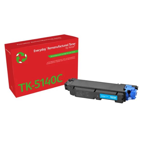 Everyday - Ciano - compatibile - scatola - ricondizionato - cartuccia toner (alternativa per: Kyocera TK-5140C) - programma di restituzione Green World Alliance