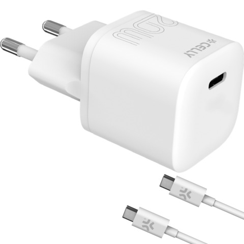Celly Ultra Compact Wall Charger 20W with Cable PROCOMPACT2