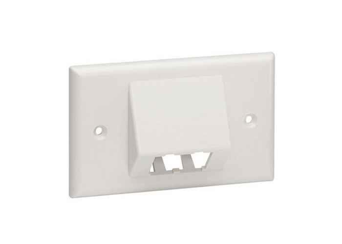 Presa Utente - PLACCA PER 4 MINI-COM BIANCA