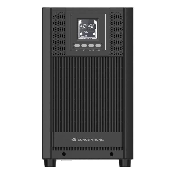 Conceptronic UPS 3000VA 2700W ONLINE TOWER - HID USB, Porta EPO, 4x SCHUKO, 1x Seriale RS232