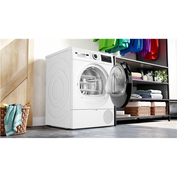 Bosch Serie | 6 WQG233C0IT - Asciugatrice - larghezza: 59.8 cm - prof. 61.3 cm - altezza: 84.2 cm - caricamento frontale - bianco