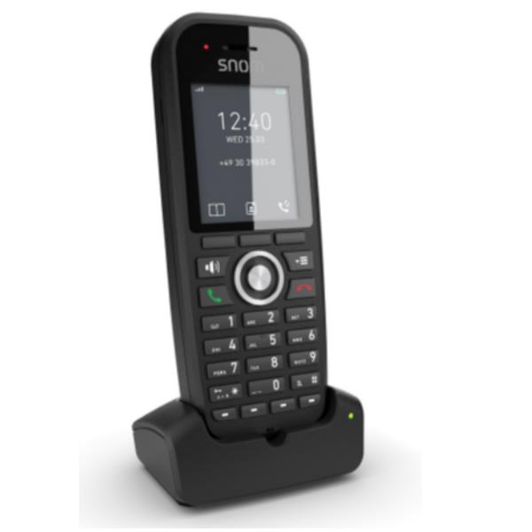 Sistemi DECT - Telefoni - 00004607 - Snom M30 DECT handset for DoubleCell M400 e M900. BW screen, 22 hours in conversation, rugged, integrated belt clip