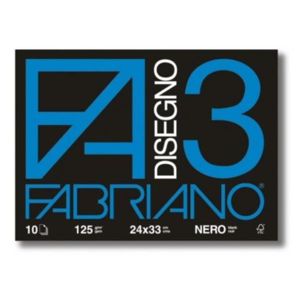CF10 ALBUM DA 10FF FABRIANO DISEGNO 3 - NERO