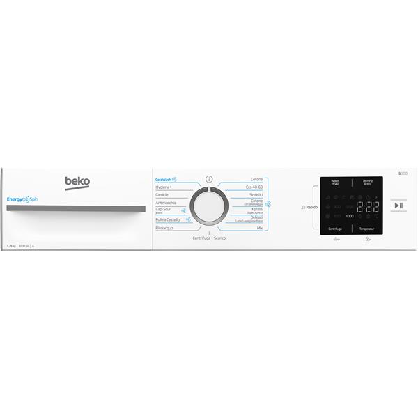 Beko Lavatrice EnergySpin 9kg, Classe A - BMWU3921W