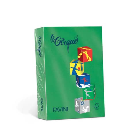 Cartotecnica Favini LE CIRQUE Forti A3 Verde Prato - 80gm2 - 500 fogli