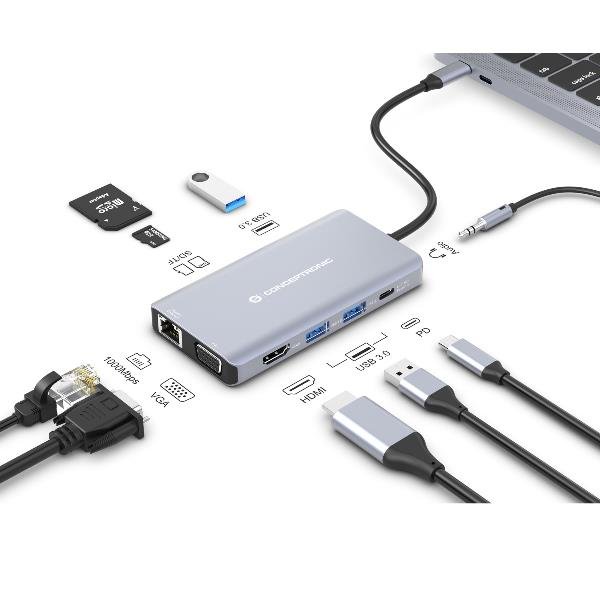 Conceptronic DOCKING STATION 10-IN-1 USB 3.2 GEN 1 …