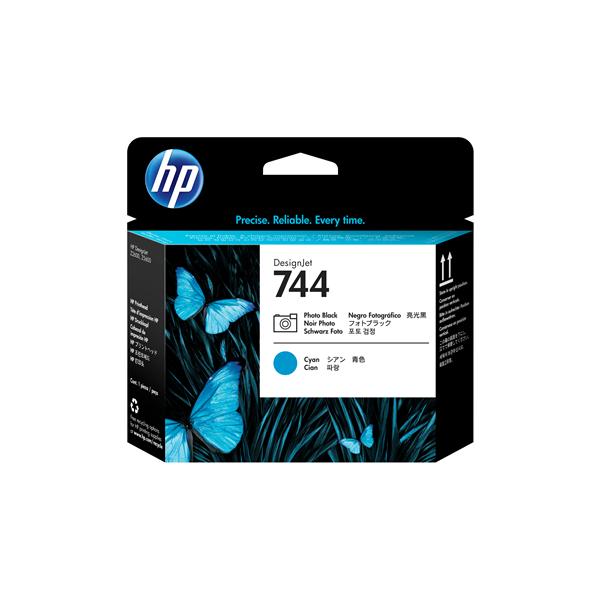 HP 744 - Ciano, nero per foto - testina di stampa - per DesignJet HD Pro MFP, Z2600 PostScript, Z5600 PostScript