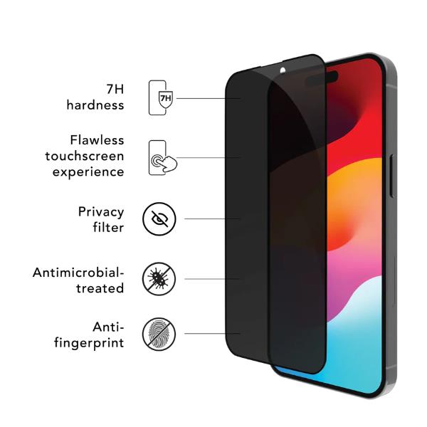 Dbramante 1928 Protect &amp Privacy screen IPhone 16 ProMax