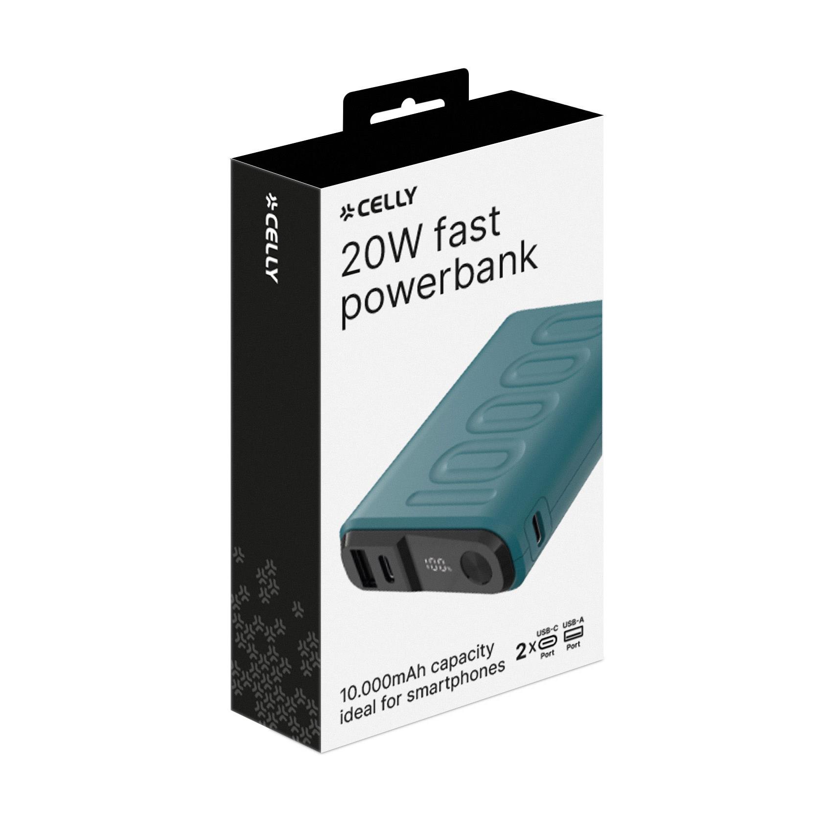 Celly PBUP10000 - 10W Powerbank 10000 mAh
