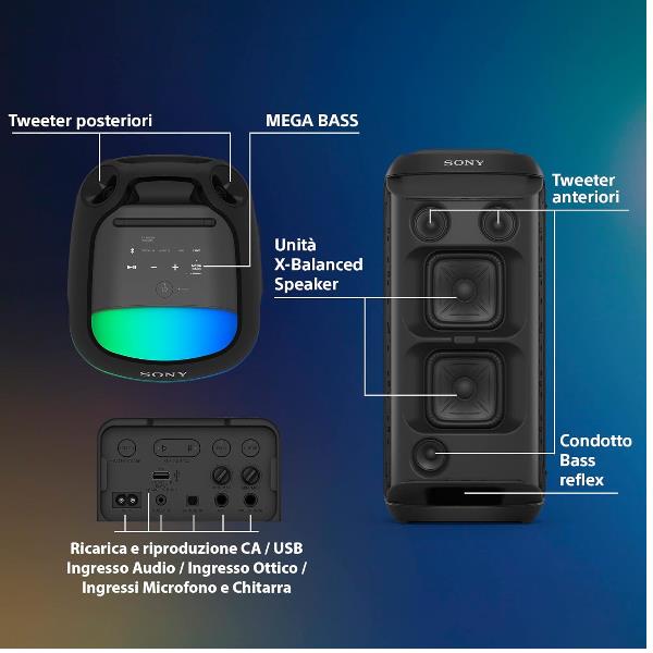 Sony SRS-XV800 - X-Series - altoparlante per eventi …