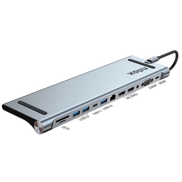 NILOX TECH - Docking station 12in1 USB-C compatibile Macbook