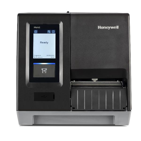 Honeywell PM45 - Stampante per etichette - trasferimento termico - Rullo (11,4 cm) - 203 dpi - fino a 350 mm/sec - USB 2.0, seriale, Gigabit LAN, host USB 2.0 - Riavvolgitore