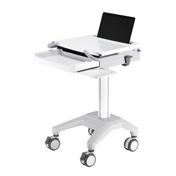 Neomounts MED-M200 - Carrello - per notebook / tastiera / mouse - medico - bianco - dimensione schermo: 10"-17"