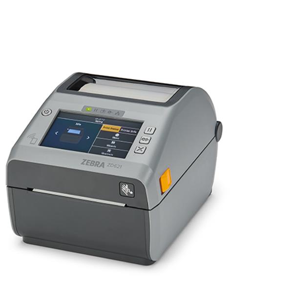 Zebra ZD621 - Stampante per etichette - termico diretto - Rullo (10,8 cm) - 203 dpi - fino a 203 mm/sec - USB 2.0, LAN, seriale, host USB - taglierina