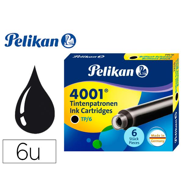 CARTUCCE D'INCHIOSTRO PELIKAN 4001 TP6 NERO