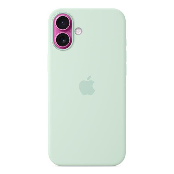 Apple Custodia MagSafe in silicone per iPhone 16 Plus - Acquamarina