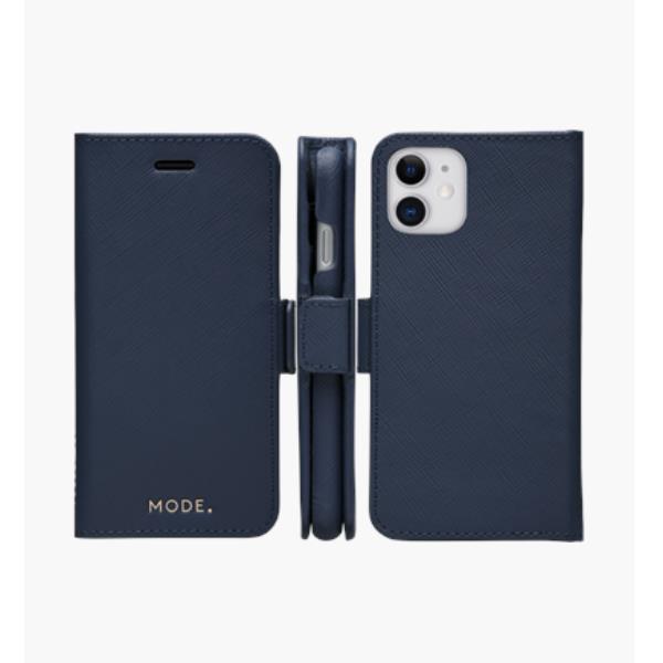 Dbramante 1928 New York - Custodia in pelle Soffiano per iPhone 11XR - Blu