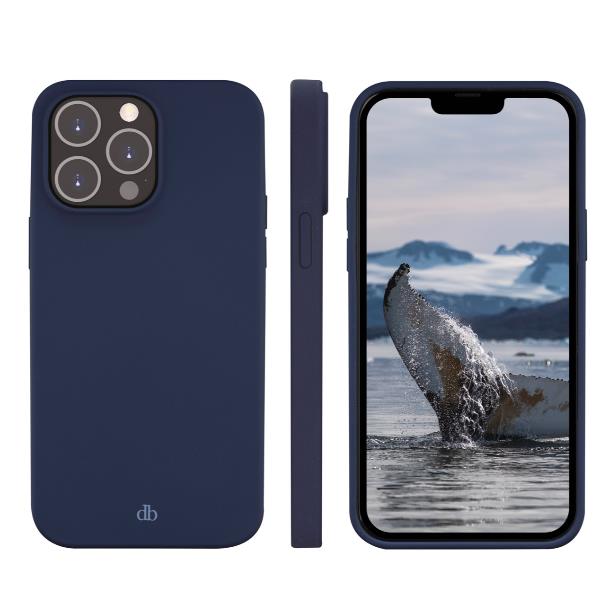 Dbramante 1928 Greenland - Custodia per iPhone 14 Pro Max in 100% Plastica Riciclata - Blu