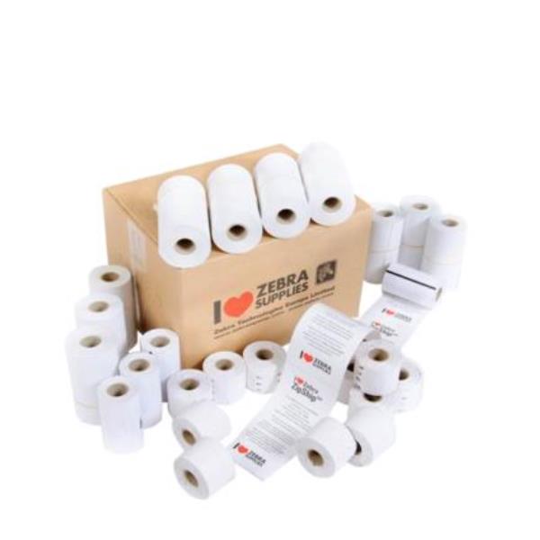 Zebra Z-Select 2000D 60 Receipt - Opaca - rivestito - 60 micron - Rotolo (6 cm x 250 m) 12 rotoli carta per ricevute - per Zebra TTP 2010, TTP 2020, TTP 2030
