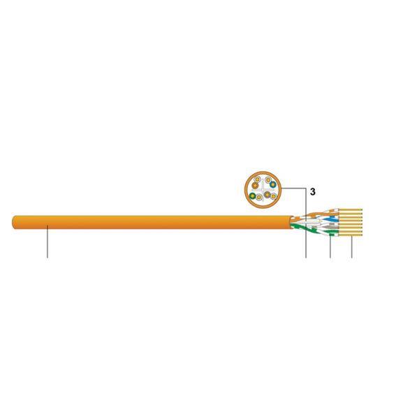 Datwyler CAVO UUTP CAT.6 CCA ARANCIO 500M