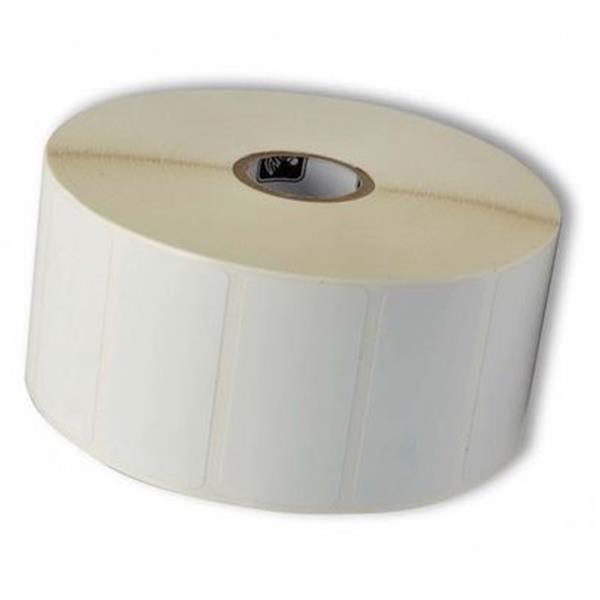Zebra - Poliestere - adesivo permanente - rivestito - bianco - 38 x 25 mm 2580 etichette (12 rotolo(i) x 2580) Etichetta termica