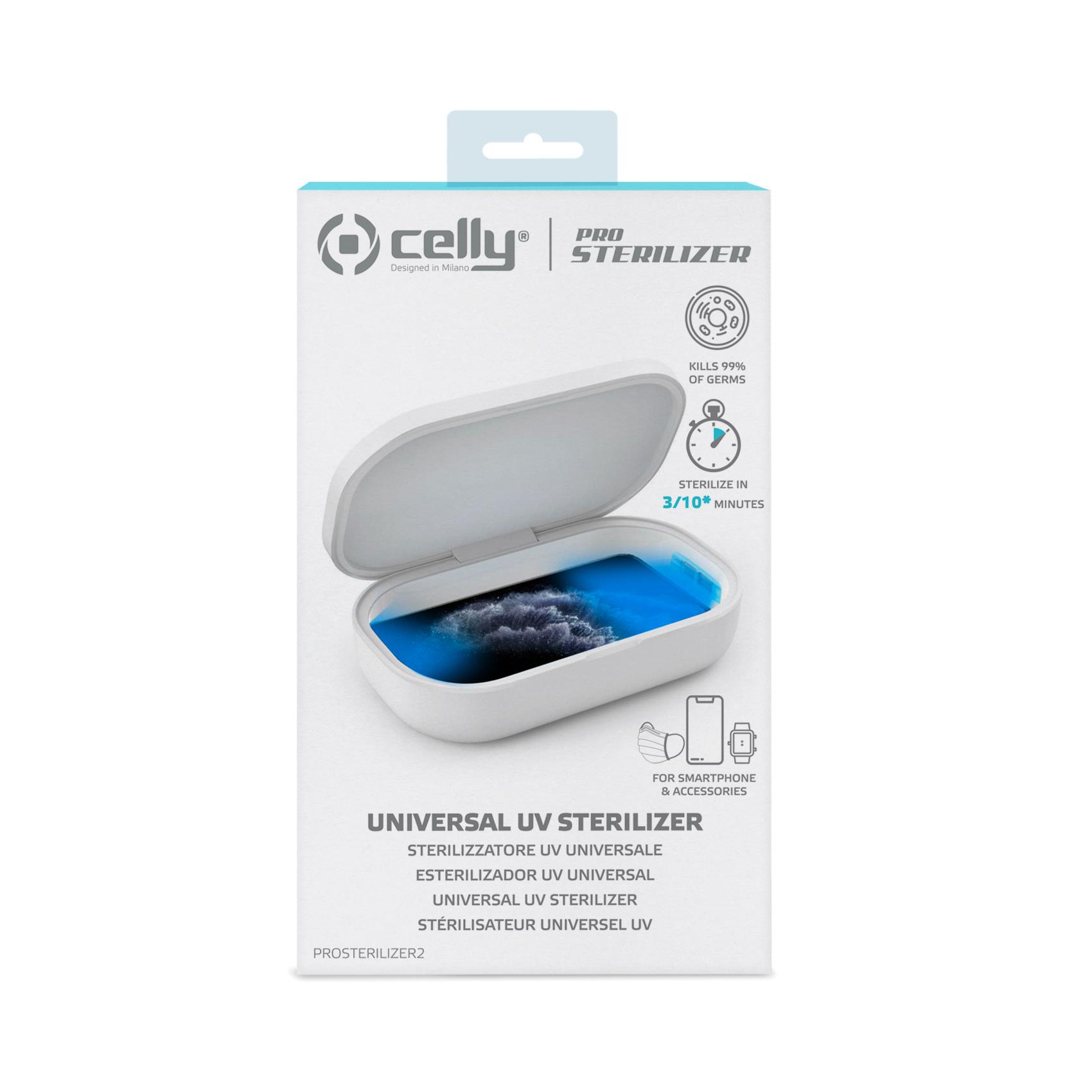 Celly - PROSTERILIZER2 - Smartphone UV Sterilizer