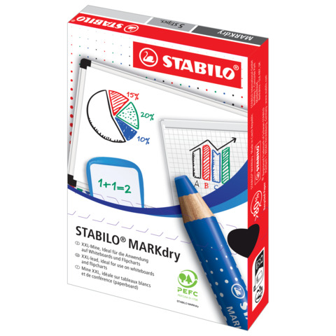 Stabilo MATITONE PER LAVAGNE MARKDRY - BLU