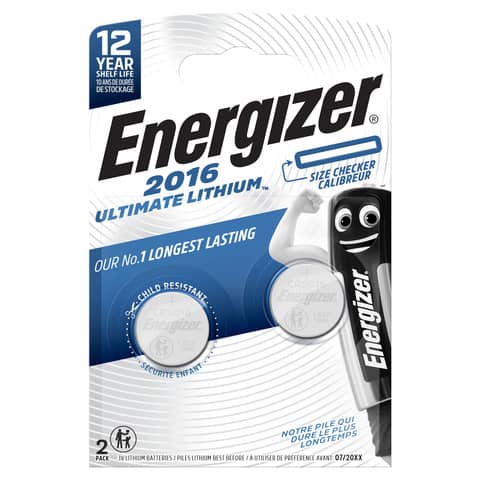 Energizer Batteria a bottone CR2016 Ultimate Lithium Performance …