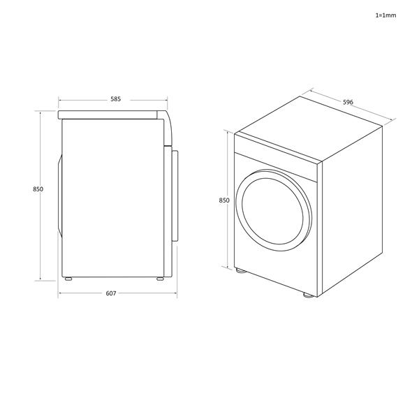 Candy Smart CSE H8ELE-S asciugatrice Libera installazione Caricamento frontale 8 kg A+ Bianco