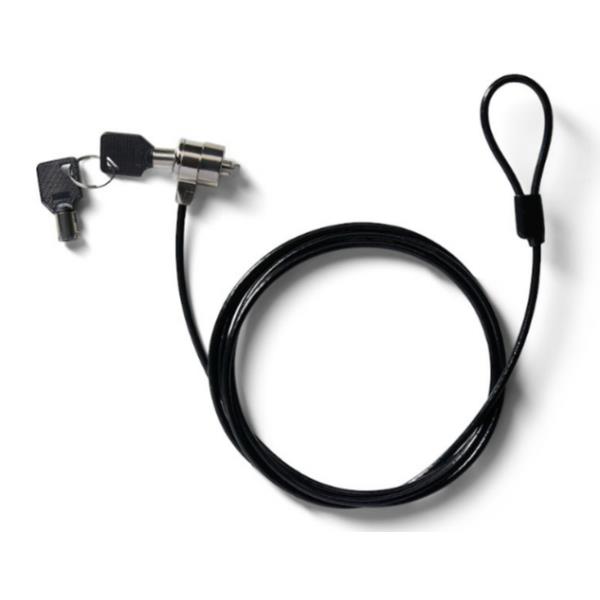 Nilox NXSC001, 1,8 m, 2 Chiavi, Acciaio, Nero