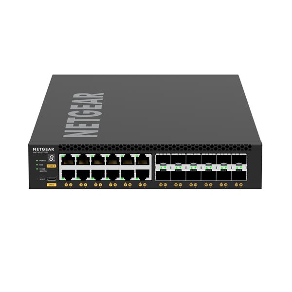 NETGEAR M4350 Series M4350-12X12F - Switch - L3 - gestito - 12 x 1/2.5/5/10GBase-T + 12 x SFP+ - flusso d'aria da anteriore a posteriore - montabile su rack