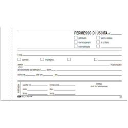 Blocco permesso uscita - 9,9 x 17cm - …