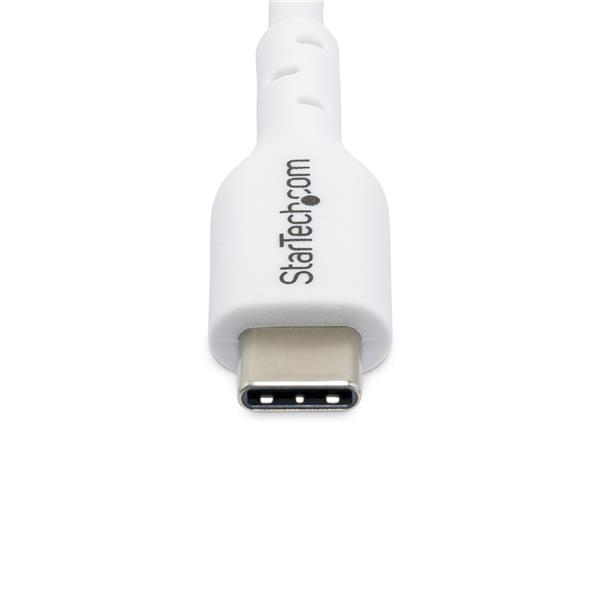 StarTech.com 2m (6.6ft) White USB-C Charging Cable, USB …
