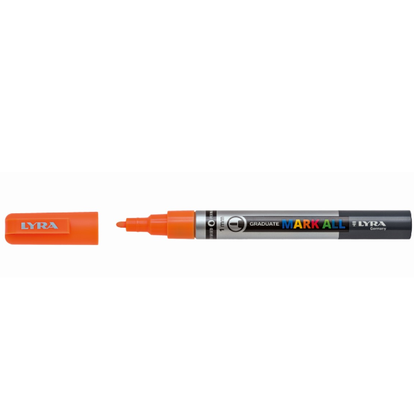 Lyra Graduate Mark All, Arancione, Punta a ogiva/sottile, Grigio, Arancione, Plastica, Fine, 1 mm