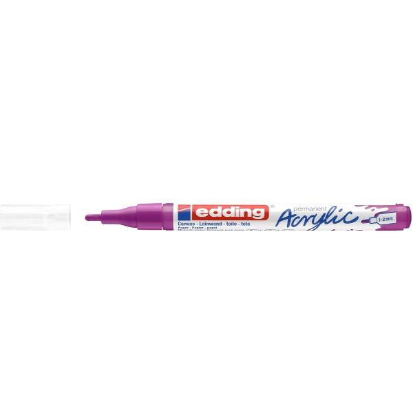 Edding 5300 acrylic marker fine, Viola, Fissa, Bacca, Fine, 1 mm, 2 mm