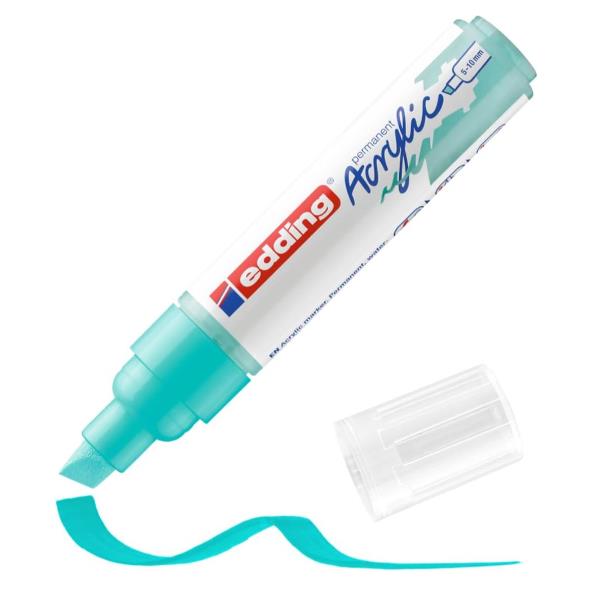 Edding 5000 Acrylic Marker Broad, Turchese, Punta smussata, Turchese, Extra grassetto, 5 mm, 1 cm