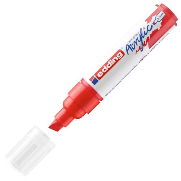 Edding E-5000902, Rosso, Punta smussata, Rosso, 5 mm, …